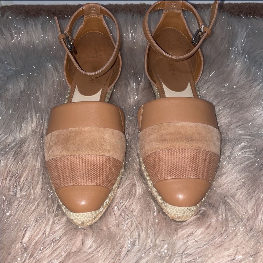 Nine West Tan Espadrilles Size 5M